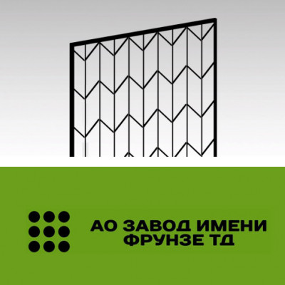 Металлическая решетка на окна «R2» 1080х1800 мм (прут 8 мм; рама 20x20 мм)